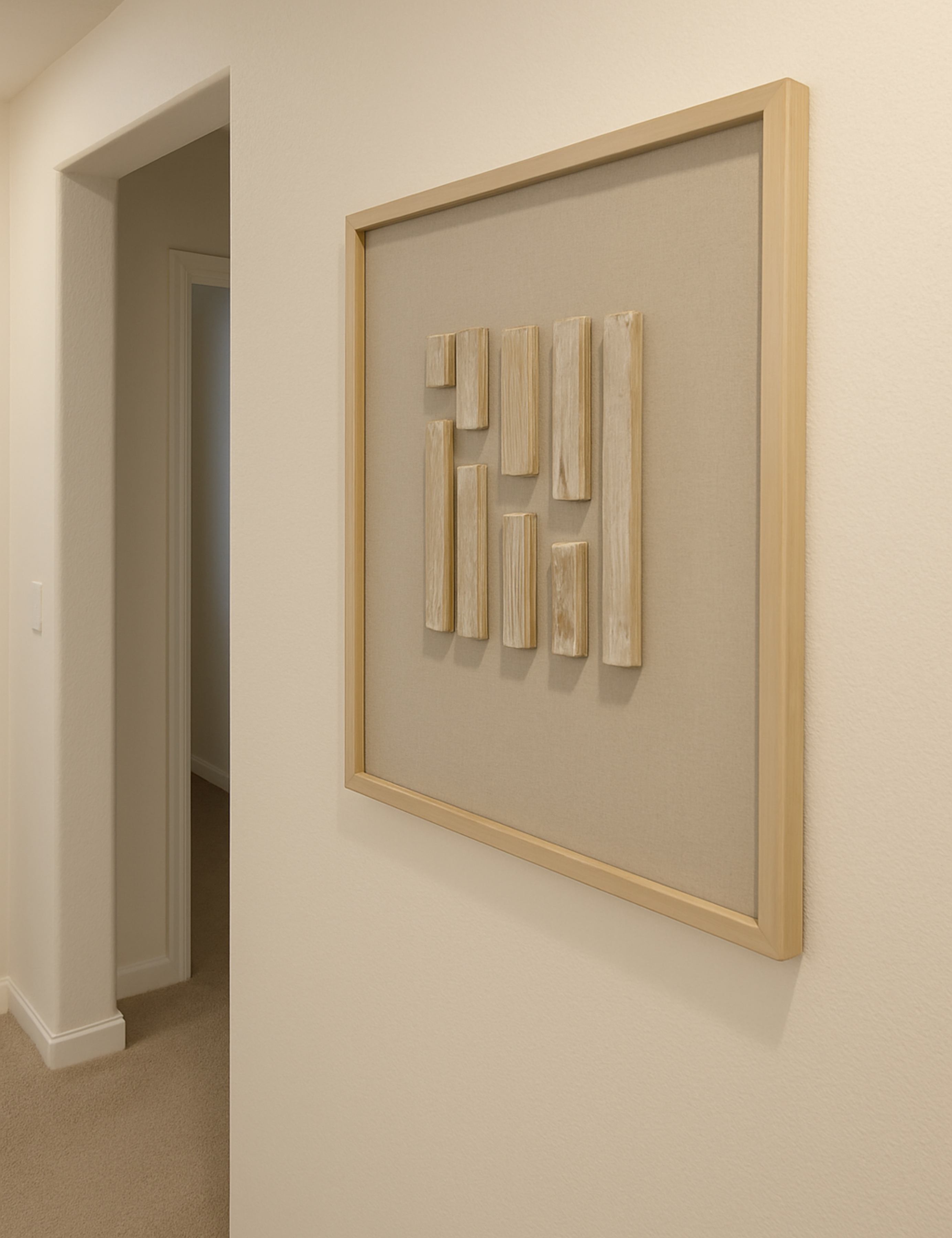 3D Wood on Texture (Beige)