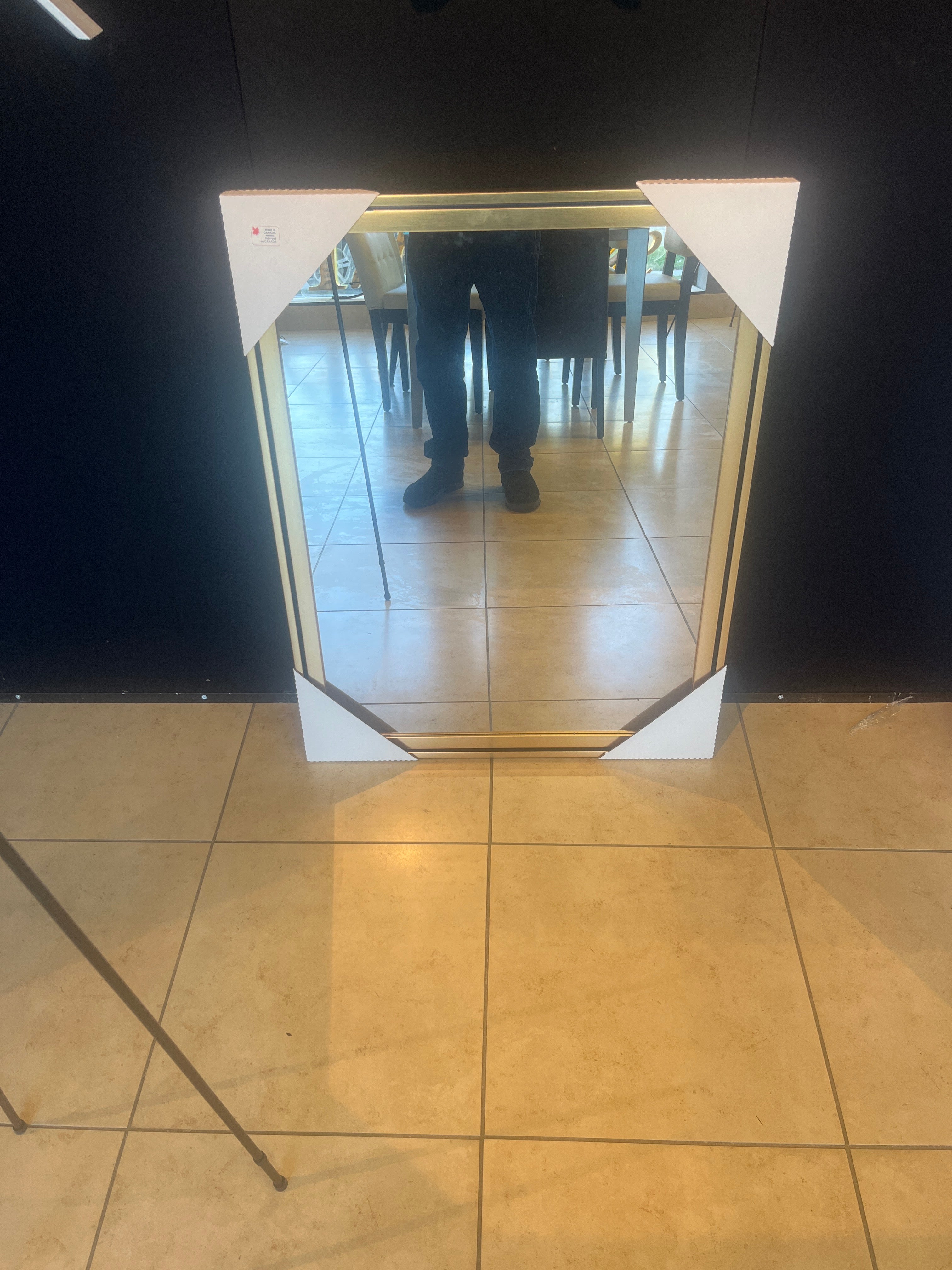 Brushed Gold Mirror (Double Frame)