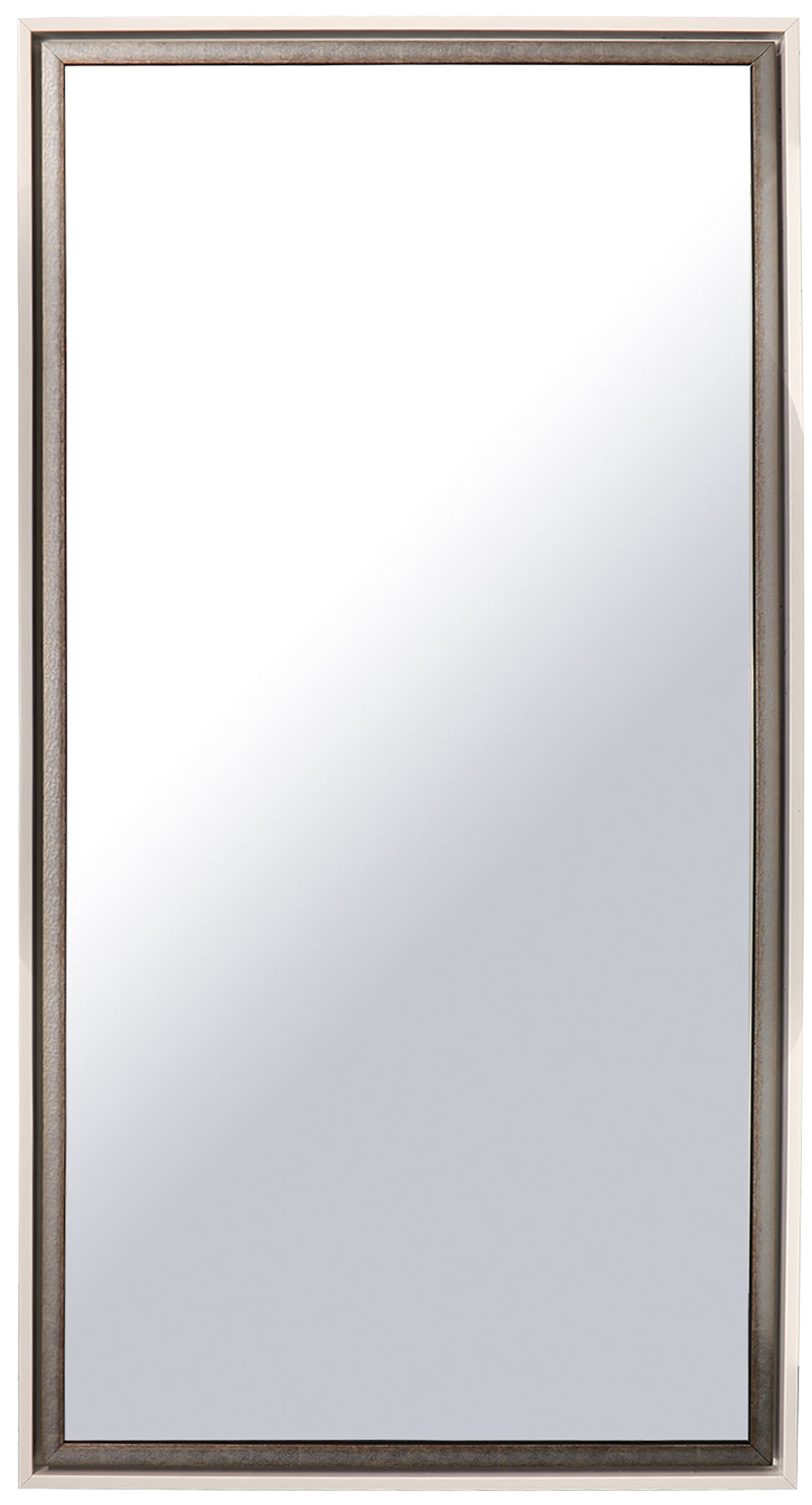 Black & Silver Floater Vanity Mirror