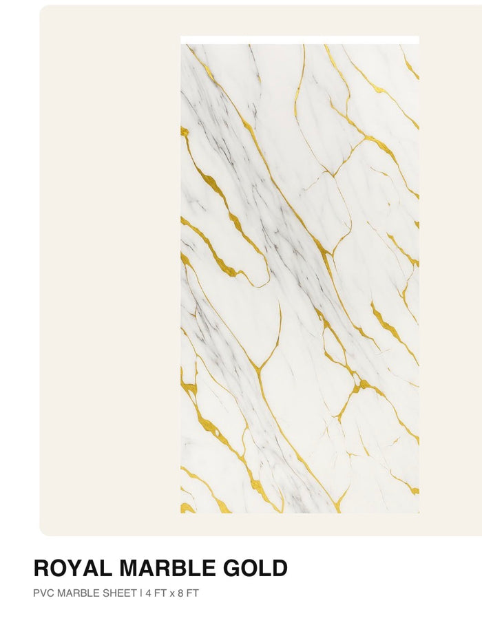 Royal Marble Gold · 4 x 8 ft · $65 per sheet