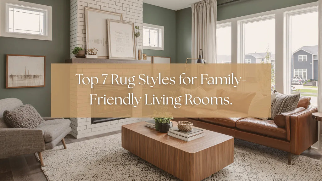 Top 7 Rug Styles for Family-Friendly Living Rooms.