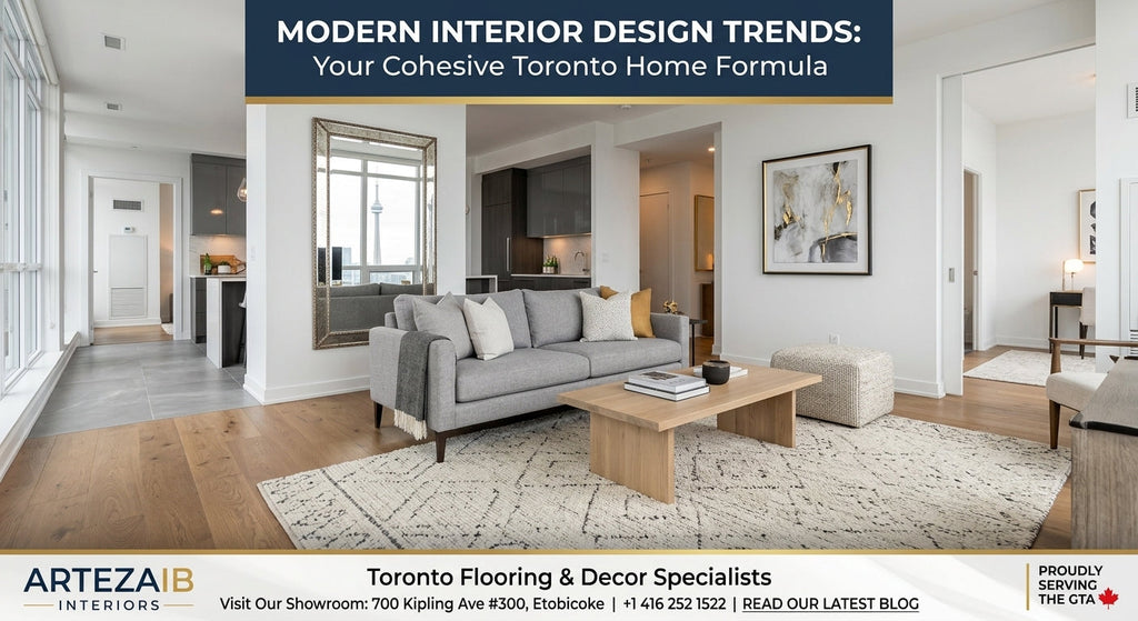 Modern Interior Design Trends for Toronto Homes: Flooring, Colour, Texture & Décor