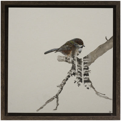 Neutral Bird III (13.75" x 13.75")