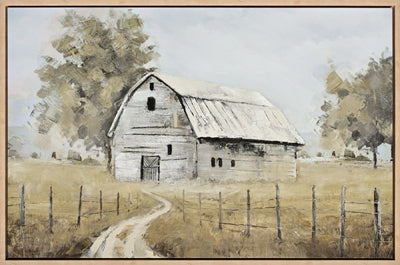 Barn I 70% Handpainted Printing (31.75" x 49.75")