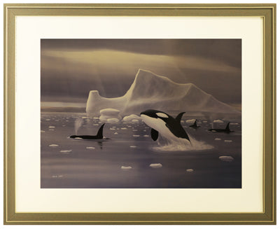 Orcas (18" x 22")