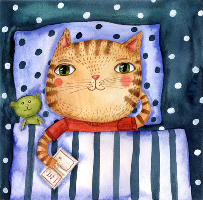 Bed Time (21" x 21")