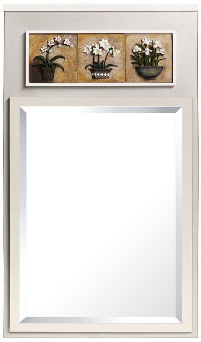 Relief Flower Mirror (22" x 30")
