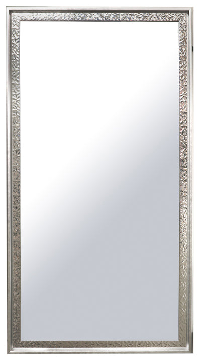 Floating Silver Vanity Mirror (28.5" x 52.5")