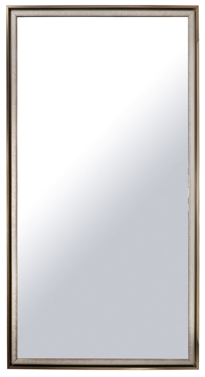 Gold on Silver Floater Vanity Mirror (26.25" x 50.25")