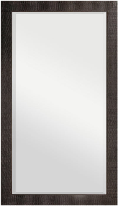 Rattan Black Finish Plain Mirror (30" x 54")
