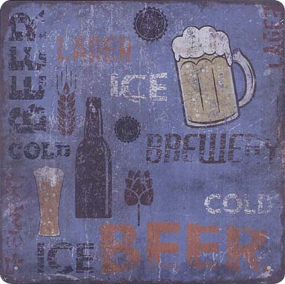Cold Beer (12" x 12")