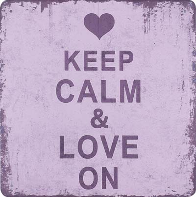 Keep Calm Love on (12" x 12")