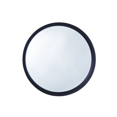 30" Round Mirror Black
