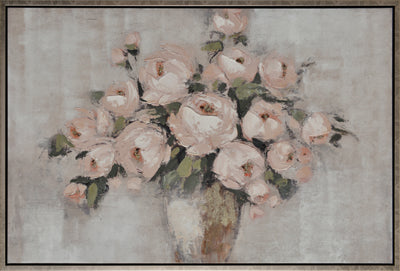 FLOWER POT 31.5X47.2" PRINT+HANDPAINTED