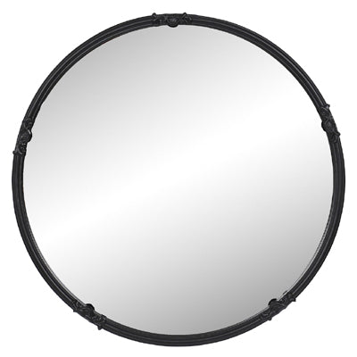 Black Round Mirror (30.1" x 30.1")