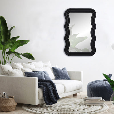 Black Shaped Mirror (23.6" x 35.4")