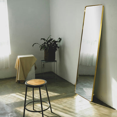 Rectangle Brassy Mirror (28" x 80")