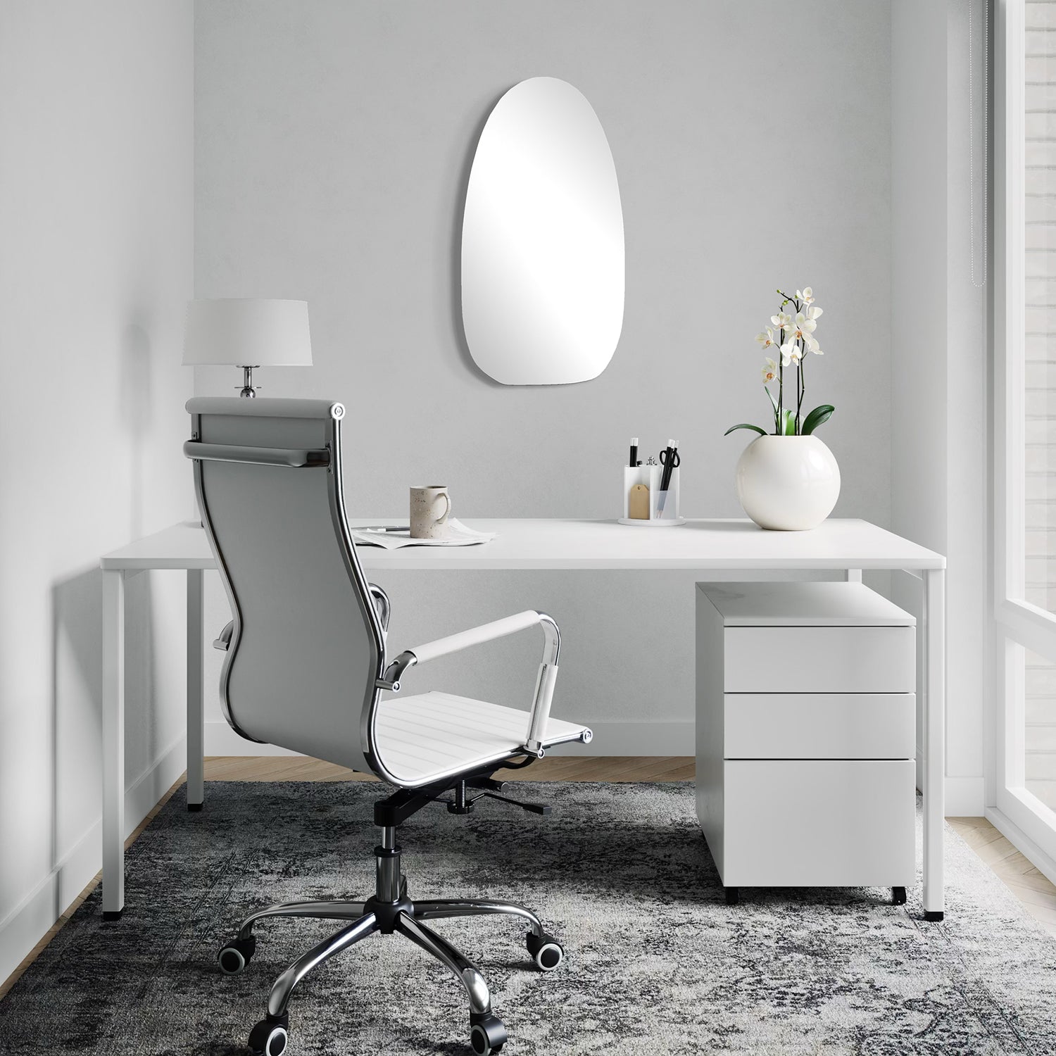 Shaped Mirror (19" x 36")