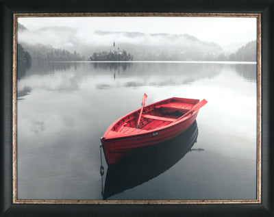 Red Boat by Town (35.5" x 45.5")