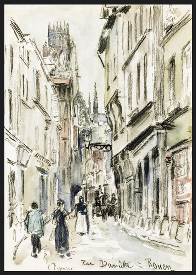 Rue Dameitte, Rouen (21" x 29")