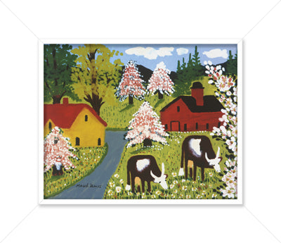 Cows Grazing (13" x 15")