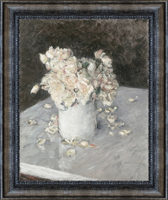 White Roses in a Vase (21" x 25")
