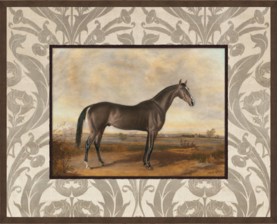 Saddle and Stripe I (17" x 21")