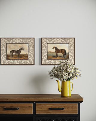 Saddle and Stripe I (17" x 21")