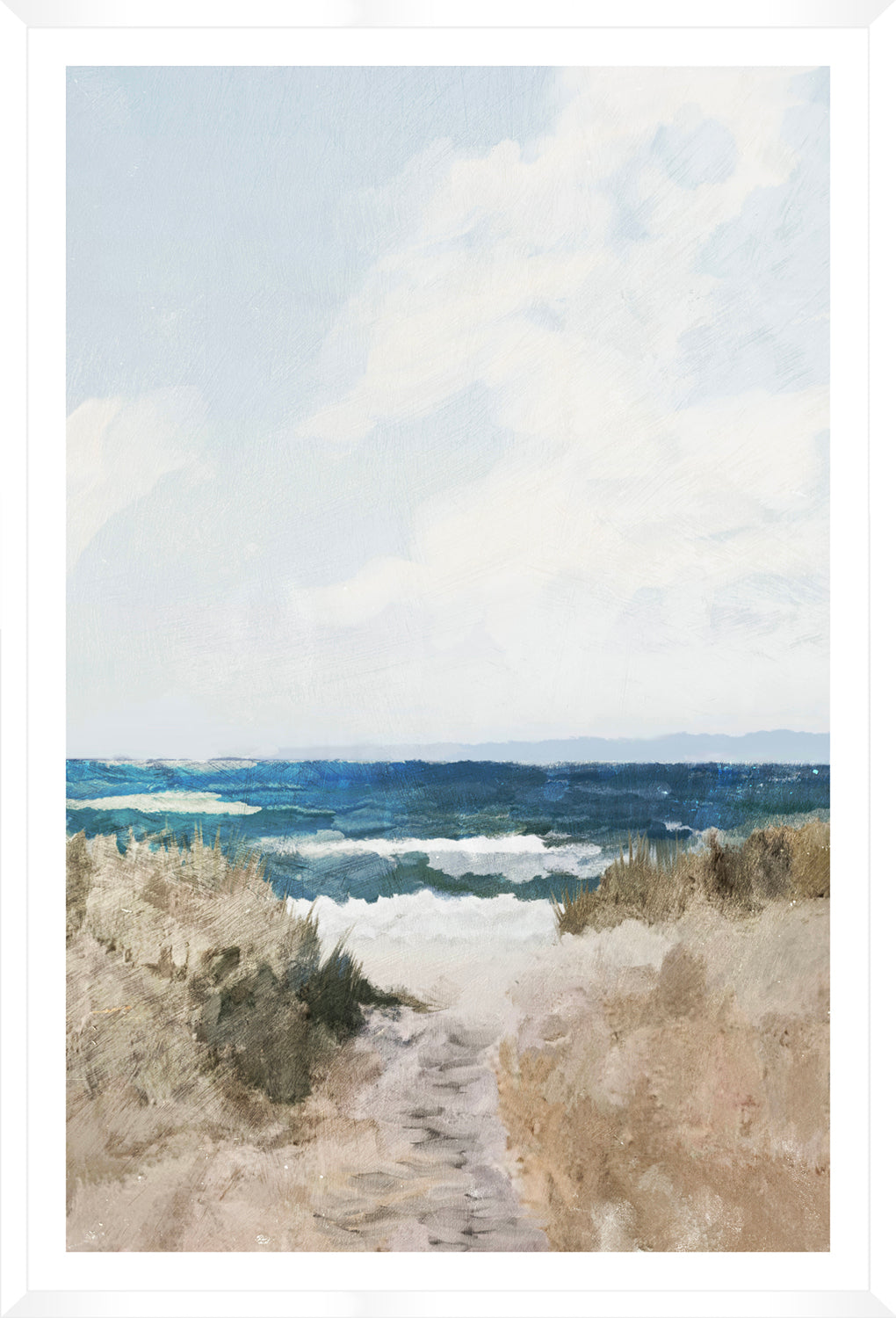 Beach Path - Framed Glass Matted (34" x 50")