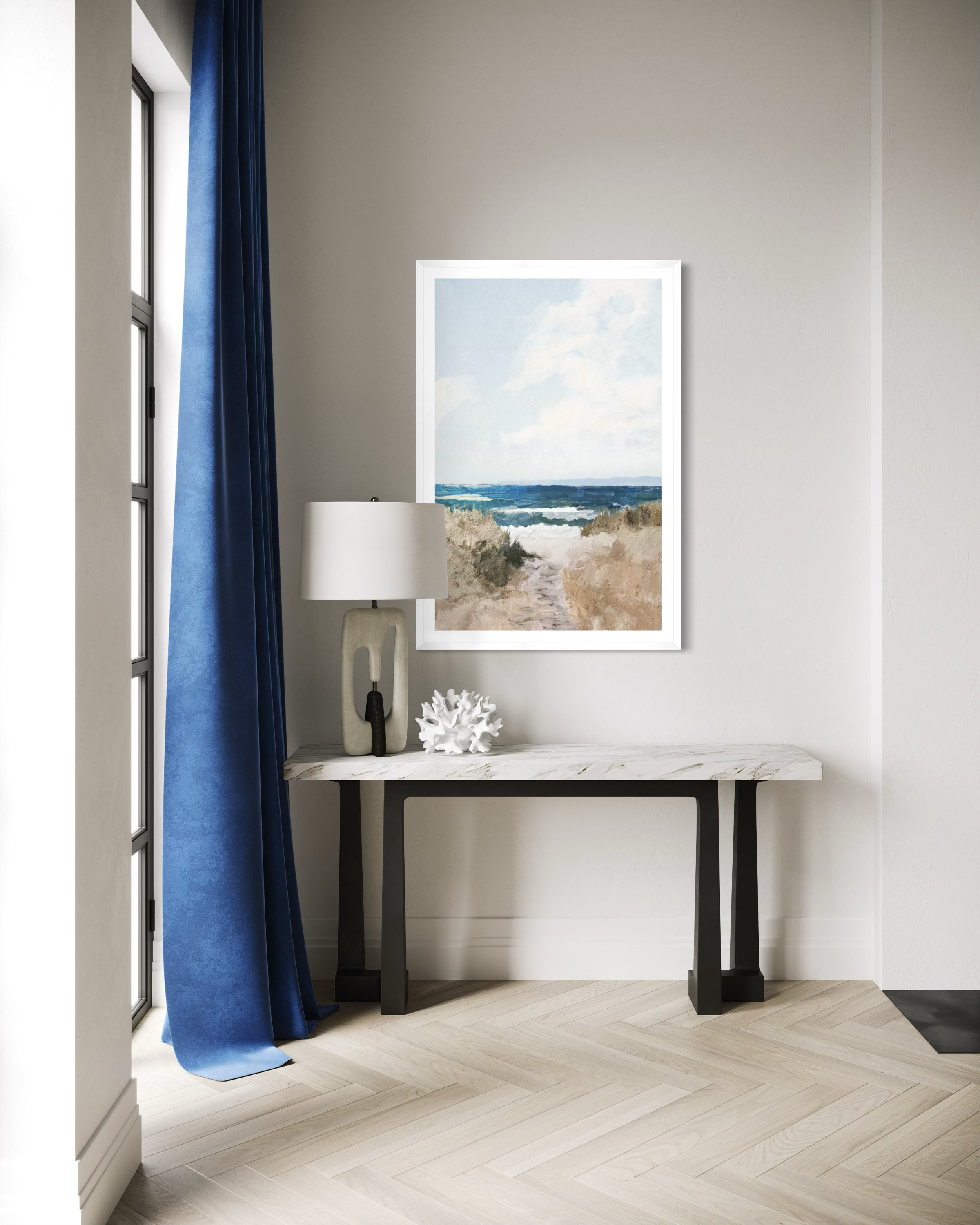 Beach Path - Framed Glass Matted (34" x 50")
