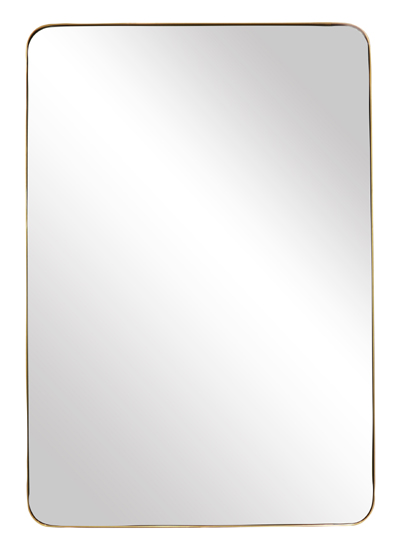 24"X36" RECTANGLE BRASSY MIRROR