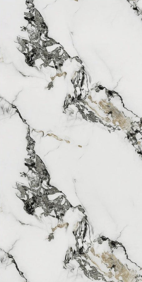 Gold and Black PVC marble sheet, 4 x 8 ft